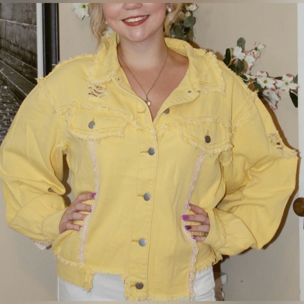 POL Yellow Jean Jacket - Picture 2 of 5